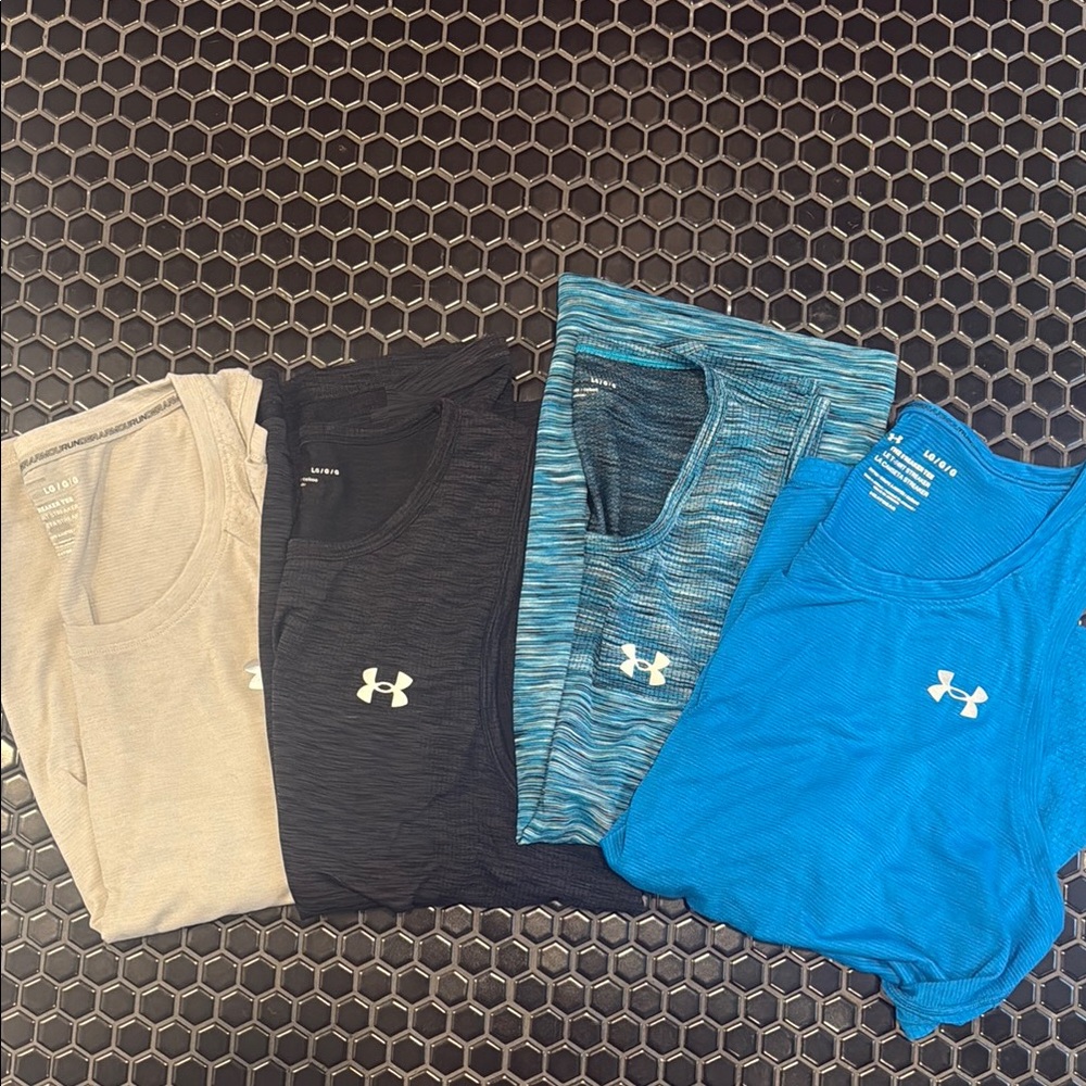 Under Armour Assorted Tank Tops - Beige, Black, Teal, Blue